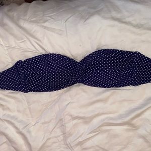 Polka dot swim top